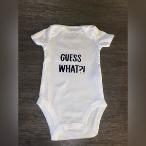 Carter's White Bodysuit with Playful Print